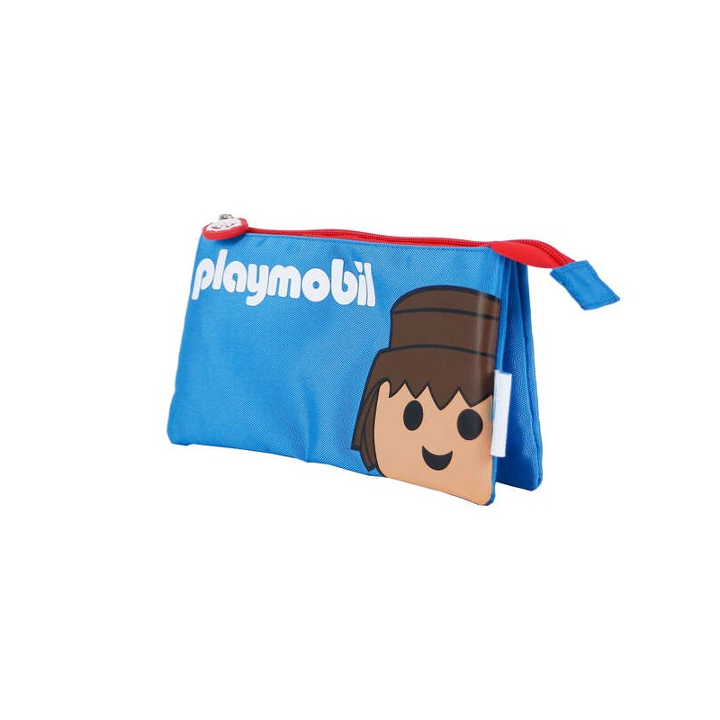 Trousse Dohe Triple Compartiment - En Polyester Souple et Résistant - Double Fermeture Éclair - Idéale pour Ranger Plusieurs