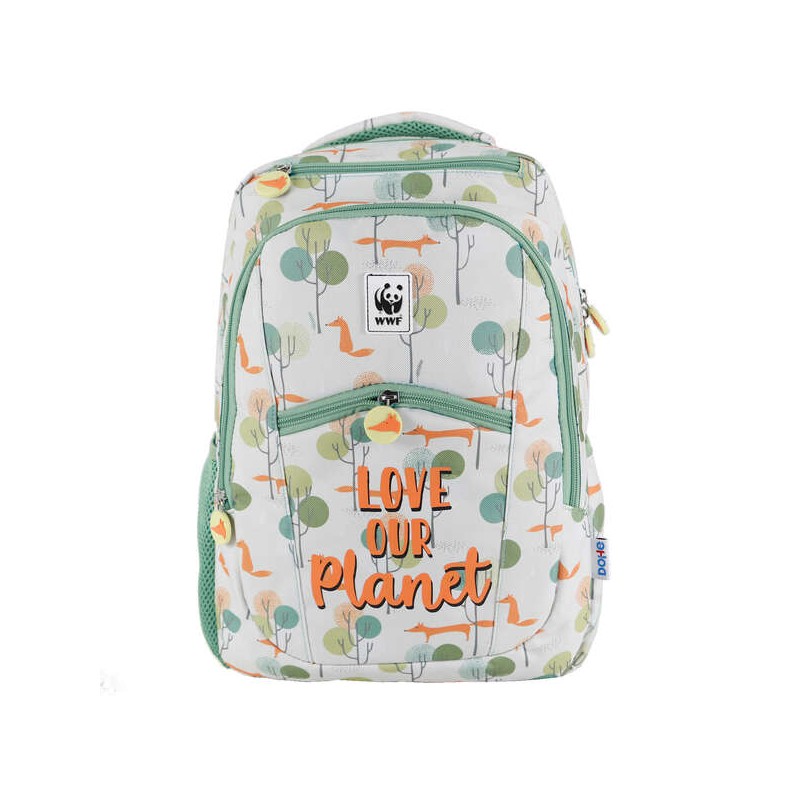 Dohe Grand Sac à Dos Panthère Rose - Fabriqué en Polyester Résistant - Compartiment Rembourré pour Ordinateur Portable - Poches