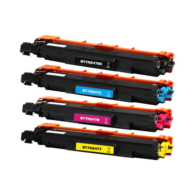 Pack 4 toners compatibles Brother TN247/TN243
