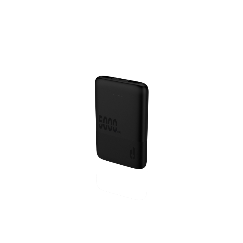 Batterie externe LiPo 5000 mAh 20 W — charge rapide, revêtement en caoutchouc