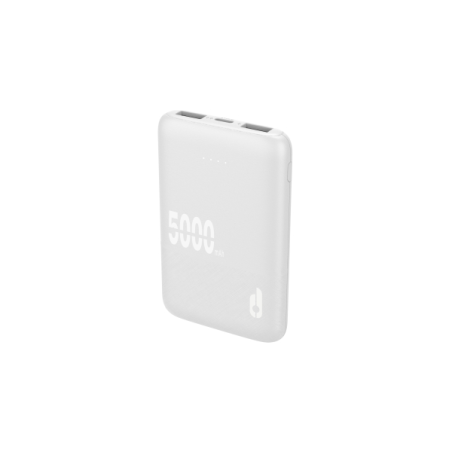 batterie externe blanche 5000 mAh