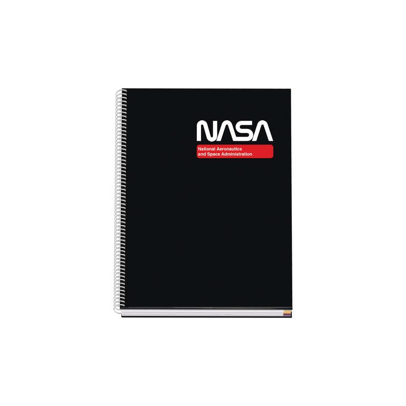 Dohe Cahier à spirales à couverture rigide A4 - 228x300 mm - Couverture cartonnée doublée de papier imprimé en couleur et