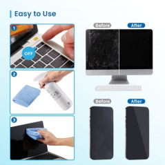 Kit de nettoyage d'écran Ewent 500 ml + chiffon en microfibre