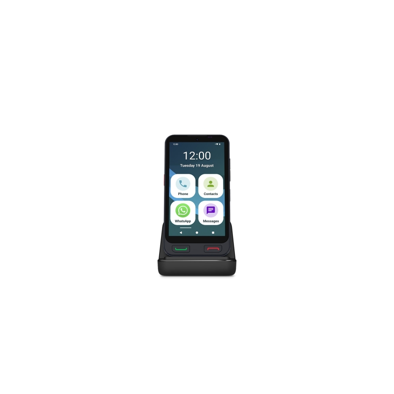 Smartphone SPC Zeus 2 4G 5" - Spécialement conçu pour les seniors - Bouton SOS - Capacité de 64 Go - 4 Go de RAM - Noir