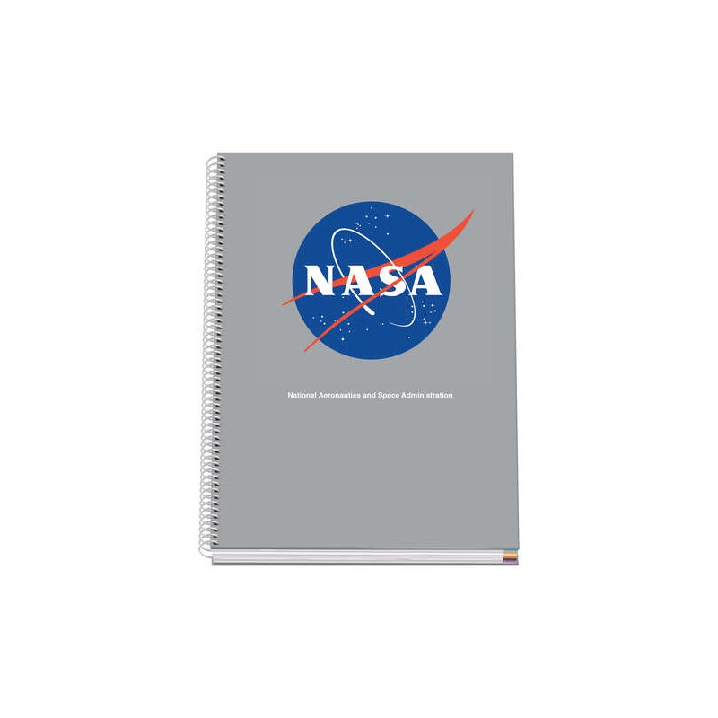 Dohe Cahier à Spirale Relié A4 - 228x300 mm - Couverture Cartonnée Lignée Imprimée en Couleur - Spirale Métallisée Blanche