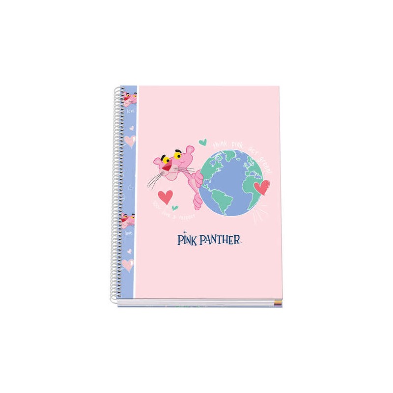 Dohe Cahier à Spirale Relié A4 - 228x300 mm - Couverture Cartonnée Lignée de Papier Imprimé en Couleur et Laminé Brillant