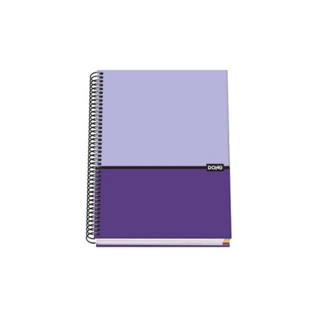 ✅ Dohe Cahier à Spirale Relié A5 - 162x210 mm - Couverture Carton Lignée - Intérieur 100 Feuilles Microperfo en stock