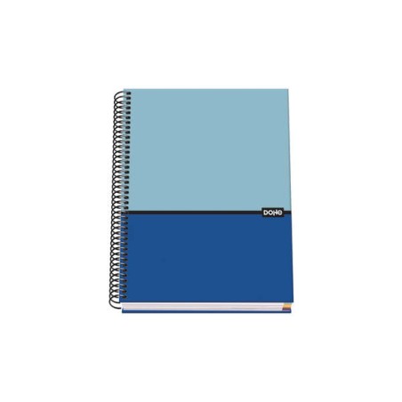 ✅ Cahier à Spirale Dohe A5 - 162x210 mm - Couverture Rigide avec Carton Ligné - Intérieur 100 Feuilles de Pap en stock