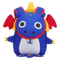 ✅ Dohe Sac à Dos Enfant Modèle Dragon Bleu - Compartiment avec Fermeture à Glissière - Poche Intérieure Rem en stock