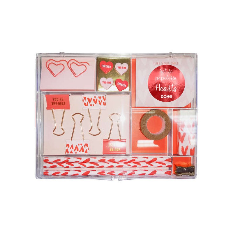 Papeterie cadeau Dohe - Bloc-notes 80x65 mm, pinces multicolores