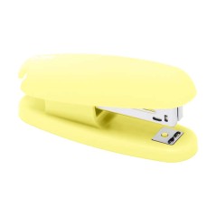 ✅ Agrafeuse de bureau Dohe avec Soft Touch - Chargement par le haut - Agrafe jusqu'à 20 feuilles couleur jaune en stock