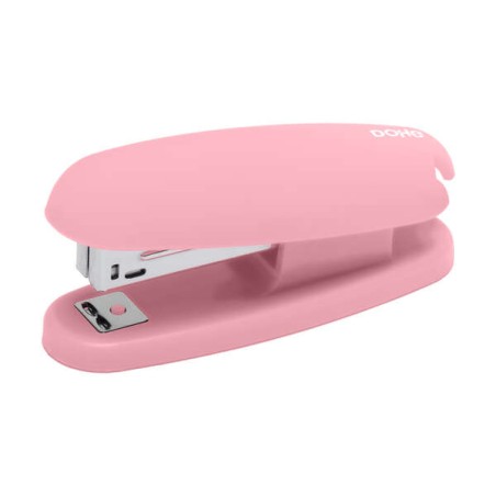 ✅ Agrafeuse de bureau Dohe avec Soft Touch - Chargement par le haut - Agrafe jusqu'à 20 feuilles couleur Rosa en stock