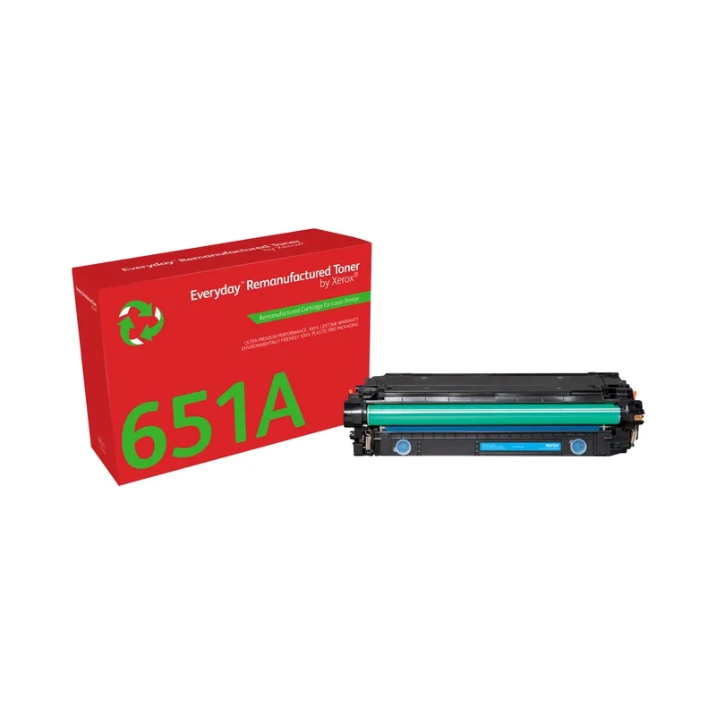 Xerox Everyday HP CE341A/CE271A/CE741A Cartouche de toner générique cyan - Remplace 651A/650A/307A