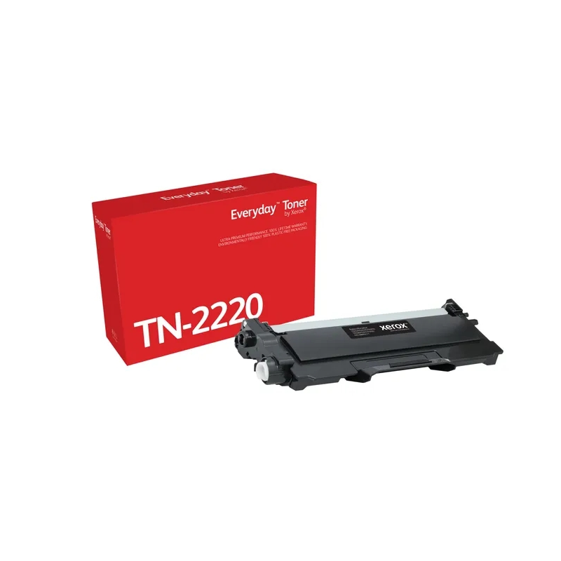 Cartouche de toner noir compatible avec Brother TN2220/TN2210 — 2600 pages