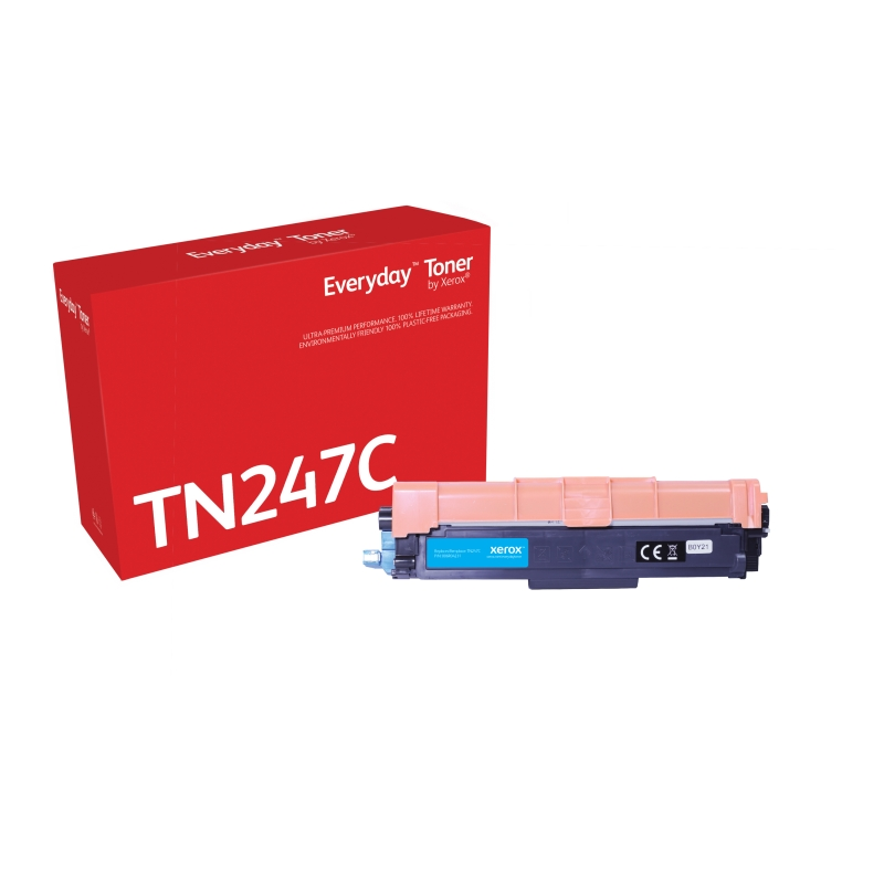 Cartouche de toner cyan compatible avec Brother TN247/TN243 — 2300 pages