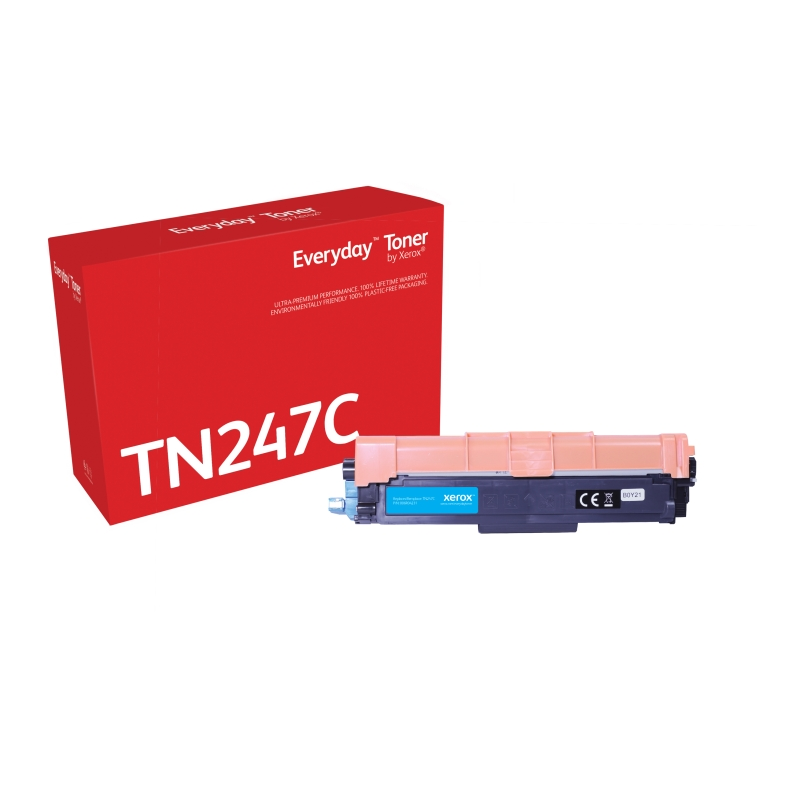 Xerox Everyday Brother TN247/TN243 Cartouche de toner générique cyan - Remplace TN247C/TN243C