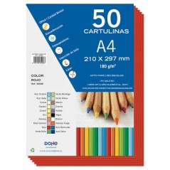 ✅ Cartons colorés Dohe 180 G/M2 - Format A4 - PH Neutre - Sans chlore élémentaire - Colorants biodégradables en stock