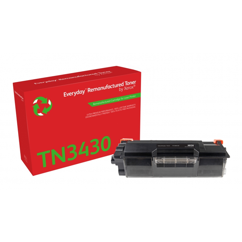 Toner noir Xerox Everyday Brother TN3430 remis à neuf — 3 000 pages Toner noir Xerox Everyday Brother TN3430 remis à neuf — 3 000 pages