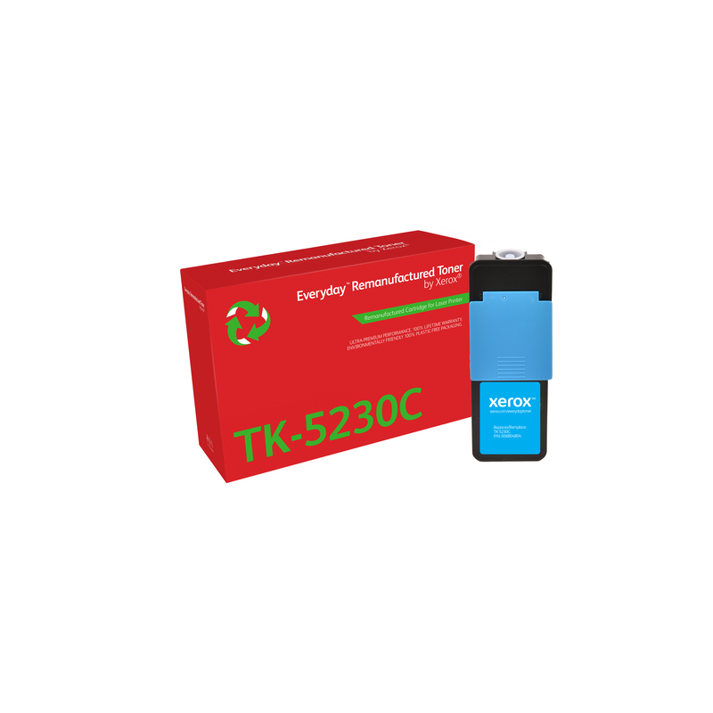 Cartouche de toner cyan reconditionnée Xerox Everyday Kyocera TK5220/TK5230 - Remplace les références 1T02R9CNL1/1T02R9CNL0/TK52