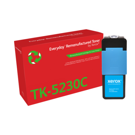 Cartouche de toner cyan reconditionnée Xerox Everyday Kyocera TK5220/TK5230 - Remplace les références 1T02R9CNL1/1T02R9CNL0/TK52