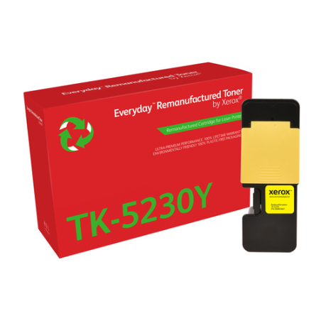 Cartouche de toner jaune reconditionnée Xerox Everyday Kyocera TK5220/TK5230 - Remplace les références 1T02R9ANL1/1T02R9ANL0/TK5