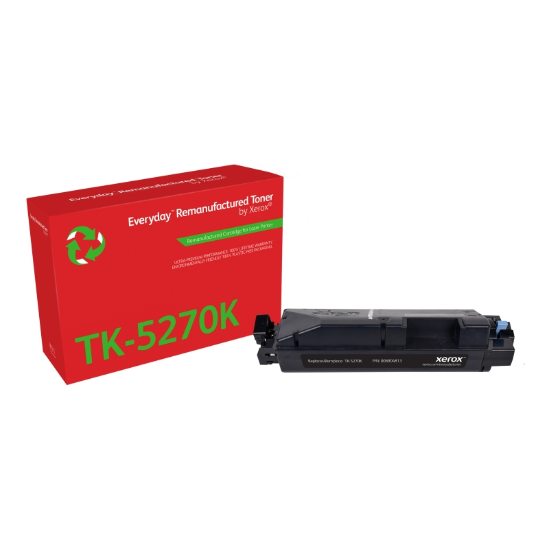 Cartouche de toner noir reconditionnée Xerox Everyday Kyocera TK-5270K - 006R04813