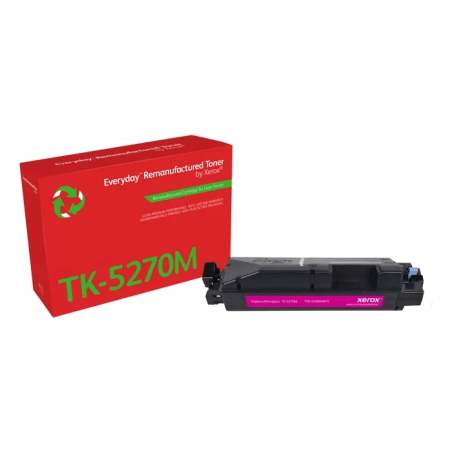 Cartouche de toner magenta reconditionnée Xerox Everyday Kyocera TK5270 - Remplace 1T02TVBNL0/TK5270M