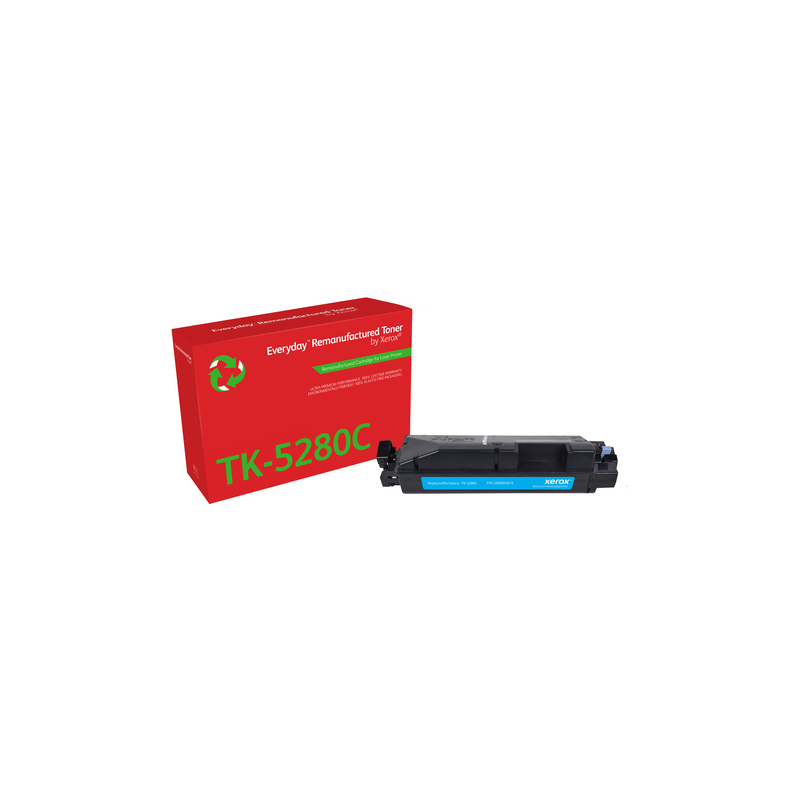 Cartouche de toner cyan reconditionnée Xerox Everyday Kyocera TK5280 - Remplace 1T02TWCNL0/TK5280C