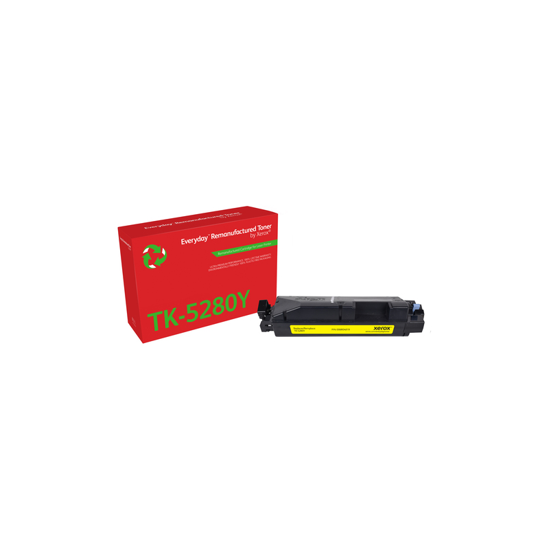 Cartouche de toner jaune reconditionnée Xerox Everyday Kyocera TK5280 - Remplace 1T02TWANL0/TK5280Y