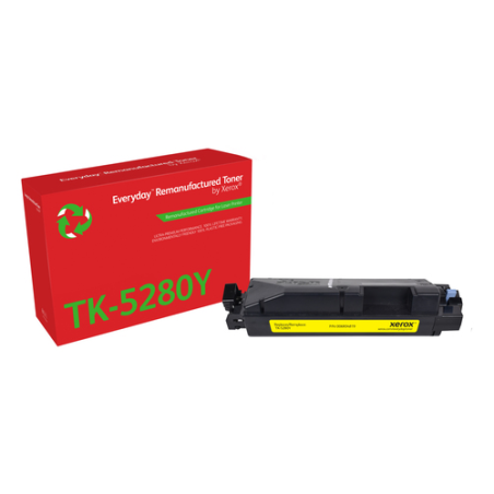 Cartouche de toner jaune reconditionnée Xerox Everyday Kyocera TK5280 - Remplace 1T02TWANL0/TK5280Y
