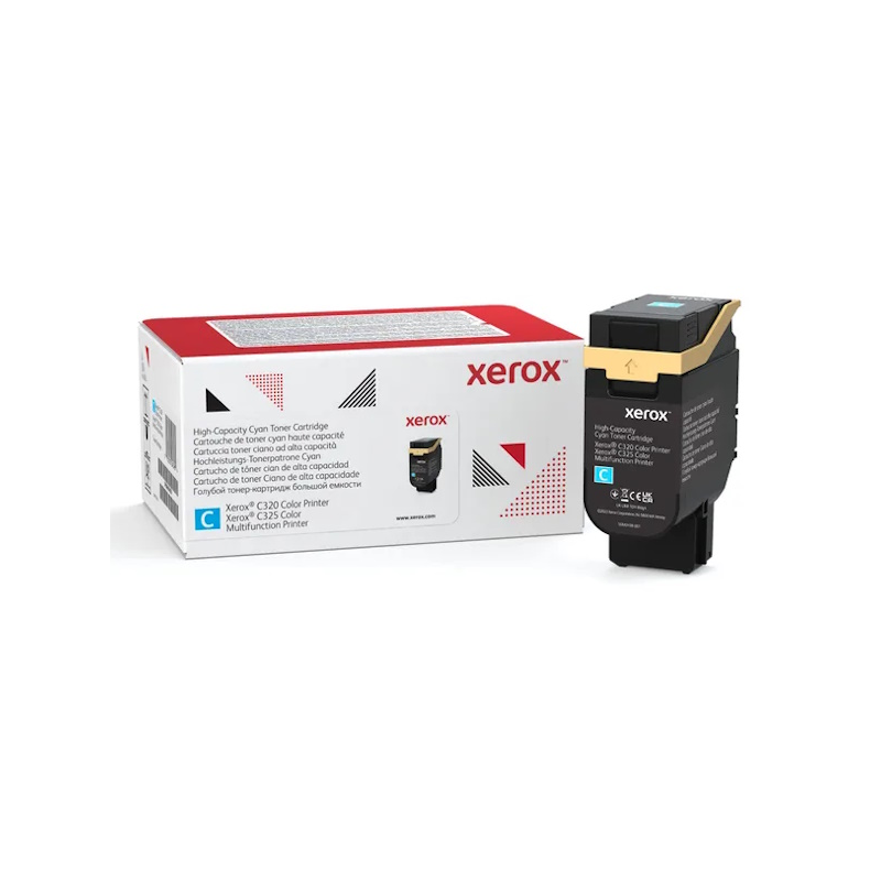 Cartouche de toner cyan Xerox C320 C325 006R04828 5500 pages