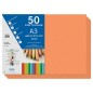 Dohe Papier cartonné A3 – 50 feuilles – Poids 180 g – Couleur orange