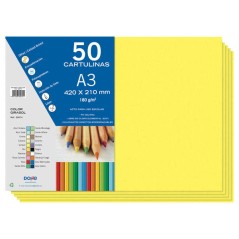 ✅ Dohe Papier cartonné A3 – 50 feuilles – Poids 180 g – Idéal pour les travaux manuels et les projets sc en stock