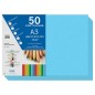 Dohe Papier cartonné A3 – 50 feuilles – Poids 180 g – Couleur bleue