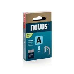 Novus A Type 53 Boîte de 800 agrafes galvanisées 53/8 - Axe de 6 mm