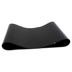 tapis noir flexible surface lisse