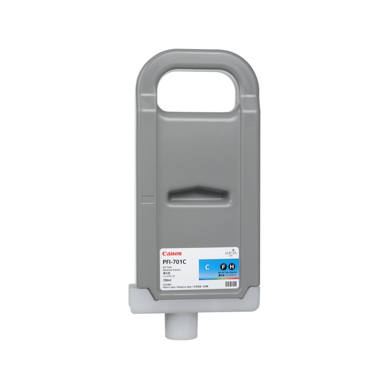 Cartouche d'encre cyan originale Canon PFI-701C - 0901B001