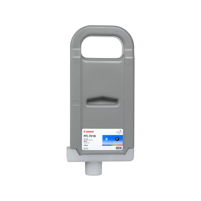 Cartouche d'encre bleue d'origine Canon PFI-701B - 0908B001
