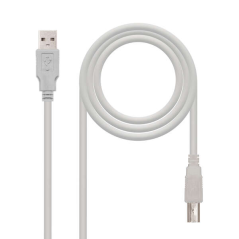 Câble d'imprimante Nanocable USB-A 2.0 Mâle vers USB-B Mâle 1m