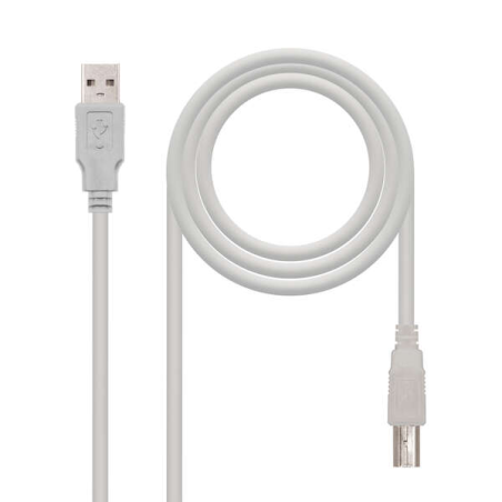 Câble d'imprimante Nanocable USB-A 2.0 Mâle vers USB-B Mâle 3m