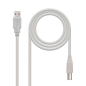 Câble d'imprimante Nanocable USB-A 2.0 Mâle vers USB-B Mâle 3m