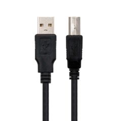 Câble d'imprimante Nanocable USB-A 2.0 Mâle vers USB-B Mâle 3m