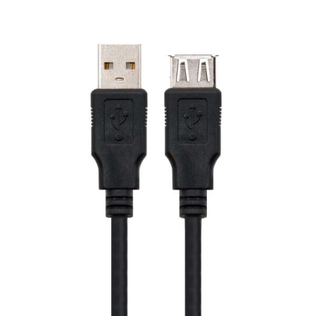 Câble d'extension Nanocable USB-A 2.0 Mâle vers USB-A Femelle 1.80m