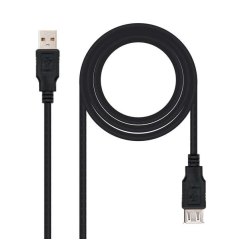 Câble d'extension Nanocable USB-A 2.0 Mâle vers USB-A Femelle 3m
