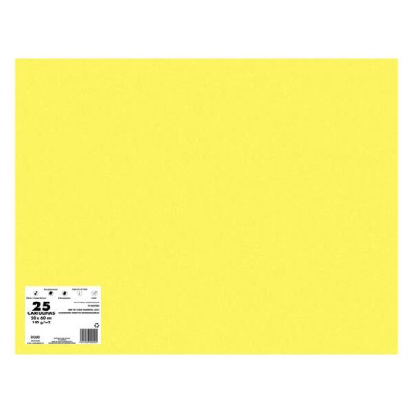 ✅ Carton Coloré Dohe 180 G/M2 - PH Neutre - Sans Chlore Élémentaire - Biodégradable - 50x65cm couleur jaune en stock