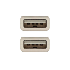 Câble Nanocable USB-A 2.0 Mâle vers USB-A Mâle 1m