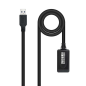 Câble d'extension Nanocable avec amplificateur USB-A 3.0 Mâle vers USB-A Femelle 5m