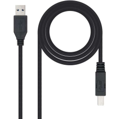 Câble d'imprimante Nanocable USB-A 3.0 Mâle vers USB-B Mâle 2m