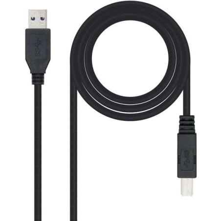 Câble d'imprimante Nanocable USB-A 3.0 Mâle vers USB-B Mâle 2m
