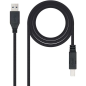 Câble d'imprimante Nanocable USB-A 3.0 Mâle vers USB-B Mâle 2m